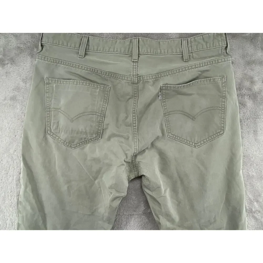 Levi’s Men’s Sage Green Chino Pants Straight Leg Casual Cotton 38x32